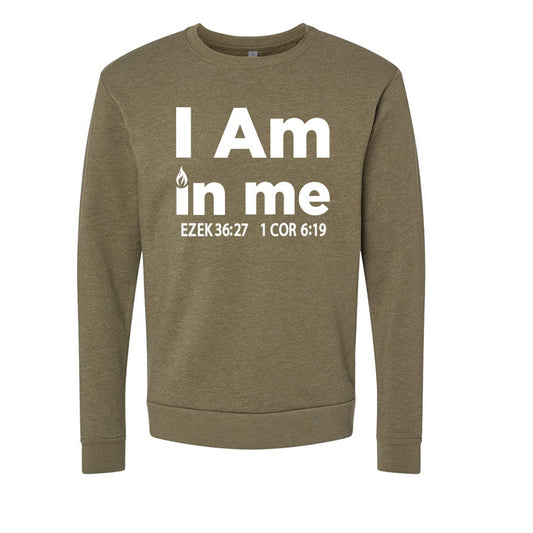 I AM in me Pullover - Military Green