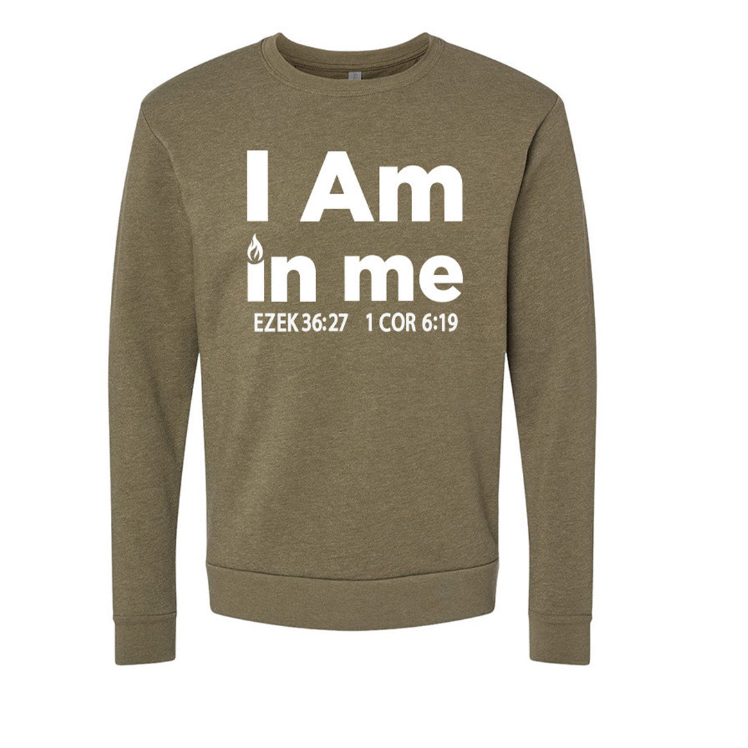 I AM in me Pullover - Military Green